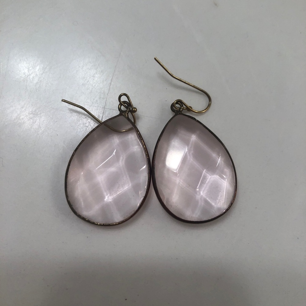 Pink Anthropologie earrings